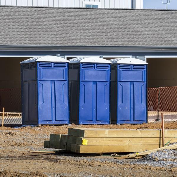 Heavy-duty construction site porta potty in Bentonville, Arkansas